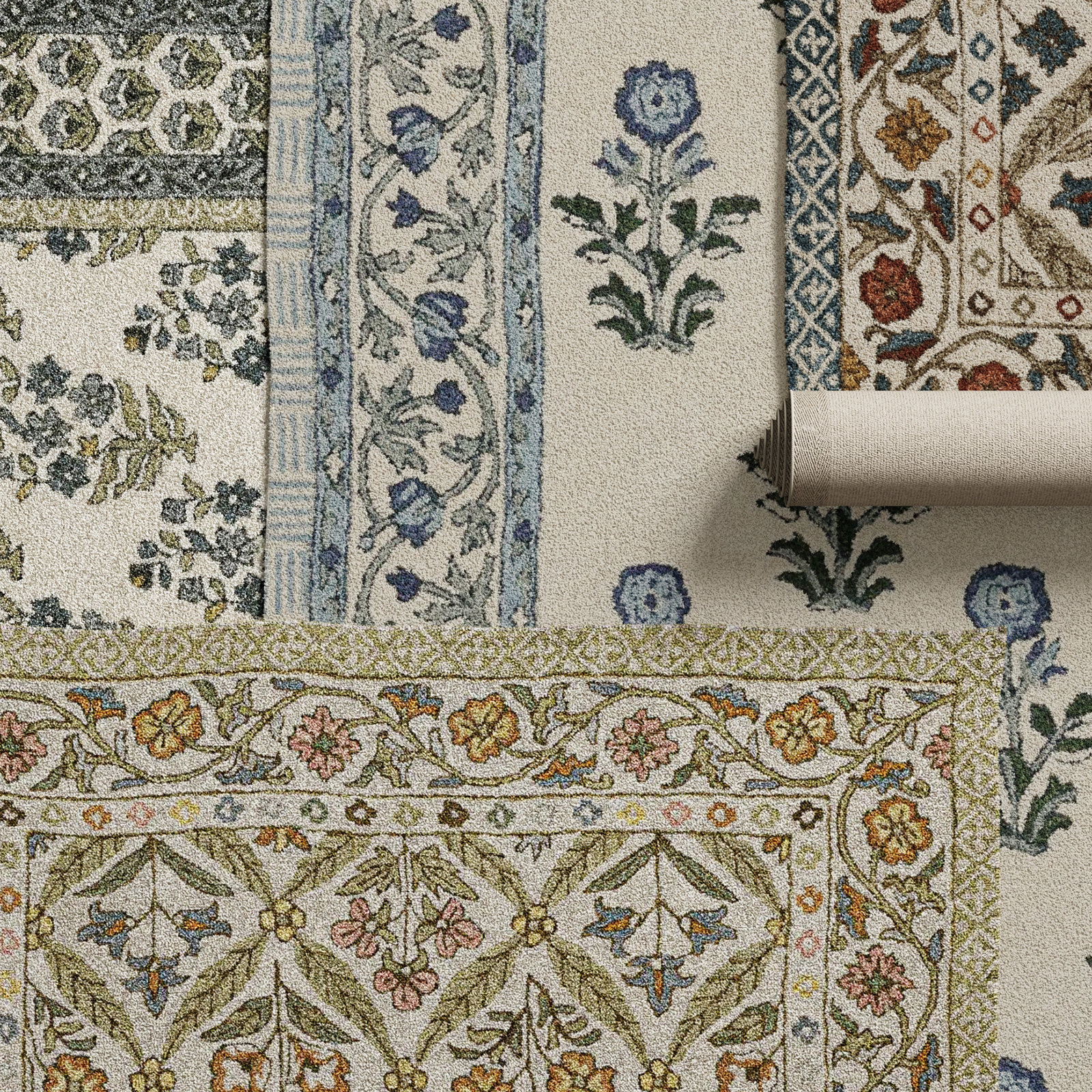 Alice Hand-Woven Floral Rug, Runner 2'6" x 8'