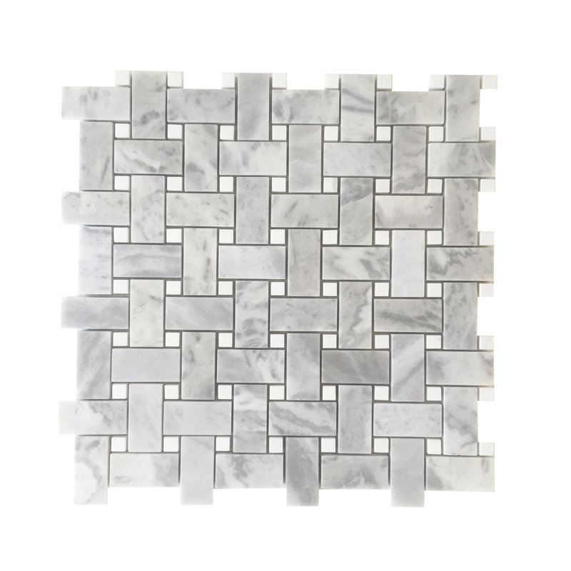 Carrelage mural et mosaïque en marbre BasketWeave