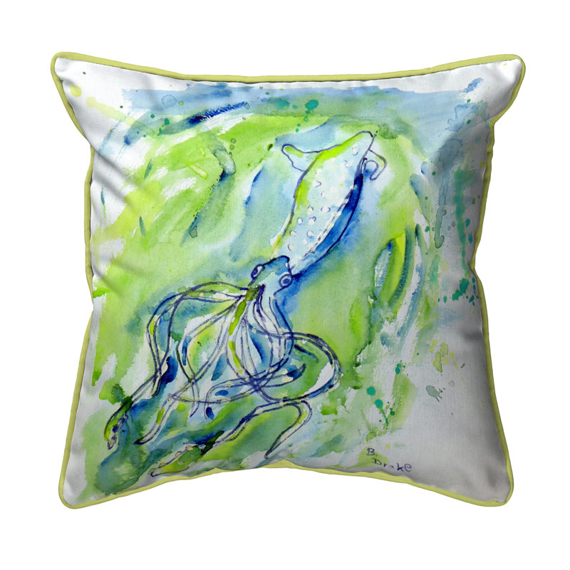 Housse de coussin d'extérieur carré Calamari, Grand