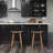 Maven Lane Luna Backless Wooden Kitchen Stool-92610972-120617271-93051216