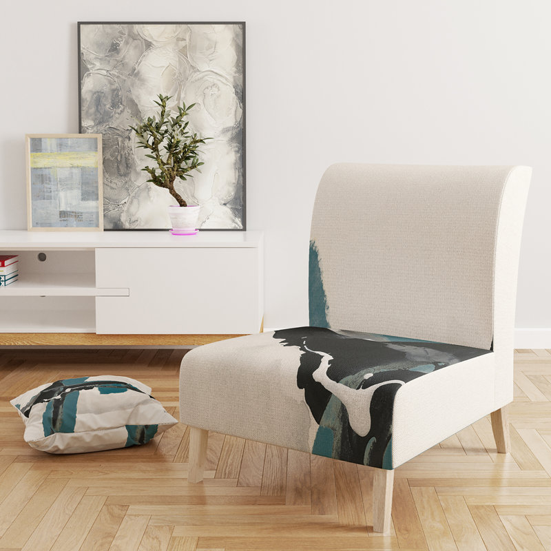Fauteuil de chambre rembourré Glam Cerulean I