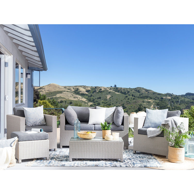 Crume 4 Seater Rattan Sofa Set