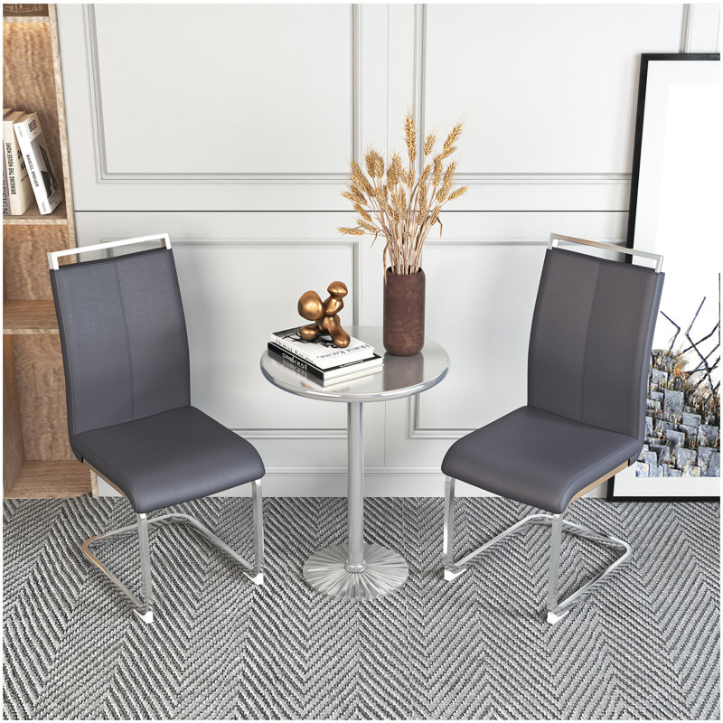 Chaise d'appoint Chaslynn en gris foncé