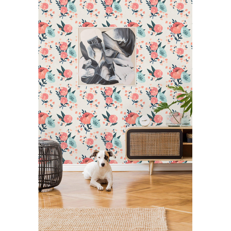 Rouleau de papier peint adhésif Mame, L 10,42 pi x l 25 po
