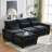 Kamanda 99'' Chenille Sectional Sofa with Movable Ottoman & Back Cushions-118568670