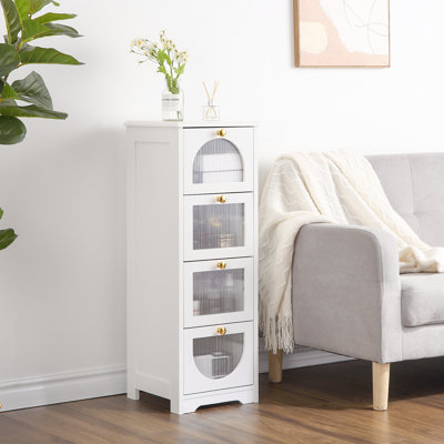 Solid Wood 31 cm W Chest of 4 Drawers