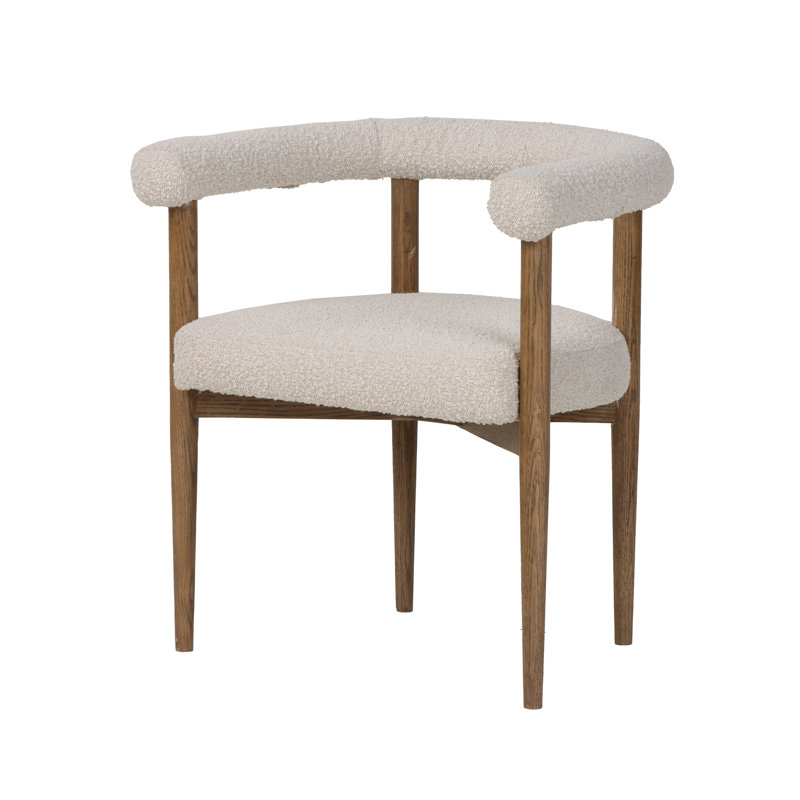 Upholstered Round Arm Chair