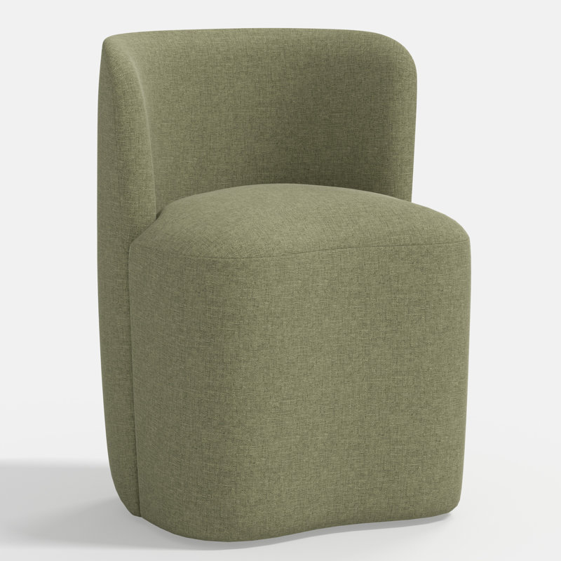 Chaise de salle à manger Stoffer Home x Fabric & Company Gail, Lin laurier texturé Zuma