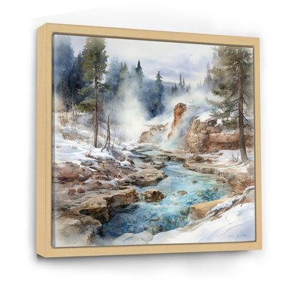 Impression sur toile Geyser Charm In Winter I