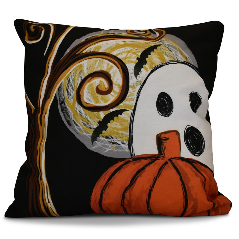 Housse de coussin pour coussin euro de l’automne et de l’édredon, Noir