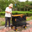 Chariot pliant de grande capacité avec chariot extensible
