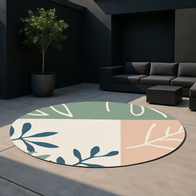 Tapis intérieur et extérieur Frosted Ferns