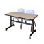 Table de nidification Nickls, 2 chaises empilables-32668136-32668132