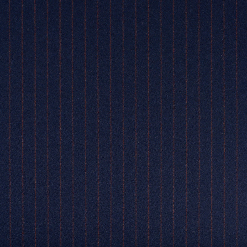 Tissu à fines rayures Schumacher x Patterson Flynn Boyd, Marine