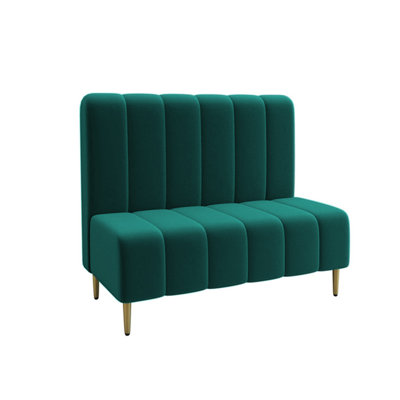 Dining Room, Cafe Velvet Double Sofa Booth by FineFurniture