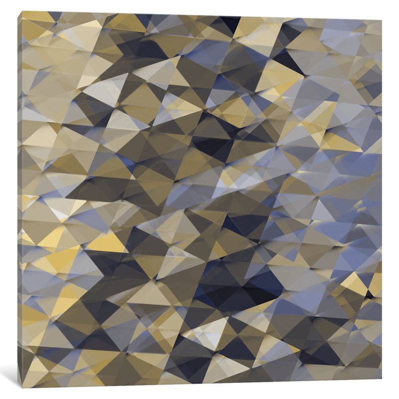« i », impression sur toile Geometric Squared, H 48 po x l 48 po x P 1,5 po