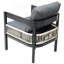 Ensemble de canapé d'extérieur en fer multi-personnes avec table, décoration en rotin, imperméable, antirouille, adapté au jardin, à la pelouse-602027238