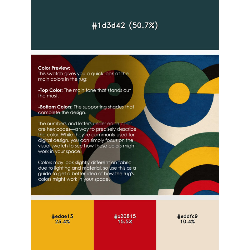 Dynamic Swing Rug, Round 3'