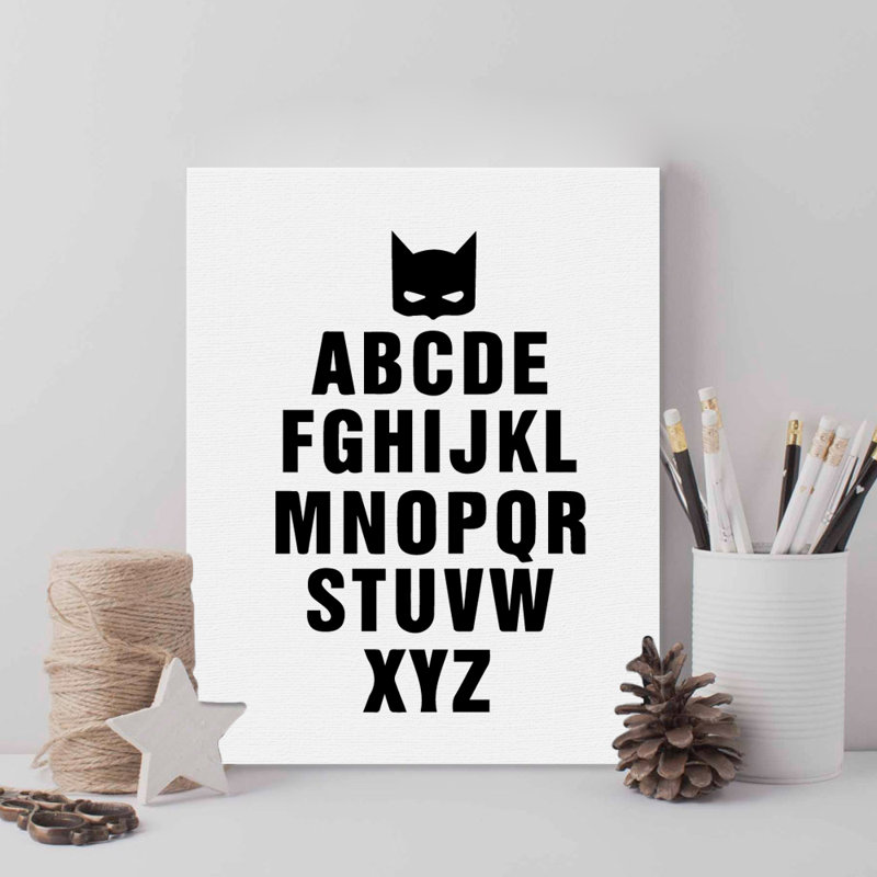 English Letters Art Print