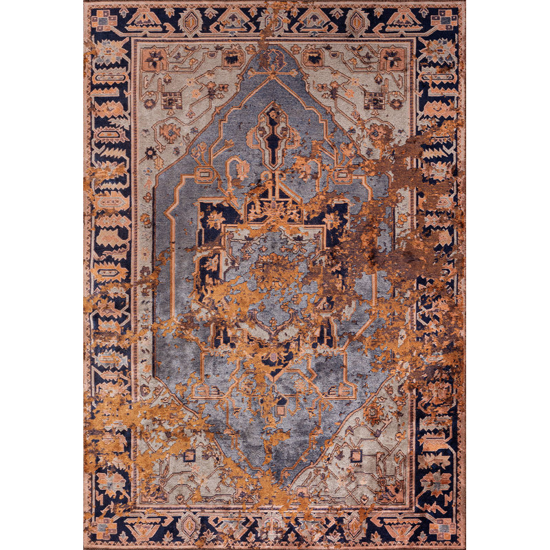Amadi Oriental Hand Loom Indoor / Outdoor Area Rug, Rectangle 5'3" x 7'7"