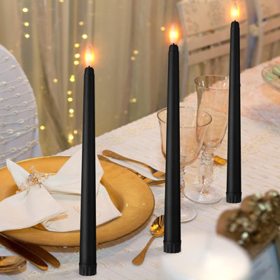 24 Packs Flameless Taper Candles Battery Operated