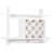 Alīna Wall Mounted Wine Bottle & Glass Rack in White
