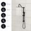 Système de douche 10 pouces avec douche à main 5 fonctions