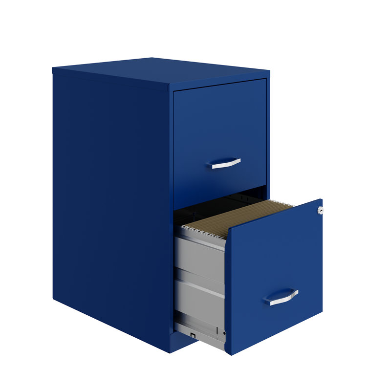 Soho 2-Drawer File Cabinet, Classic Blue