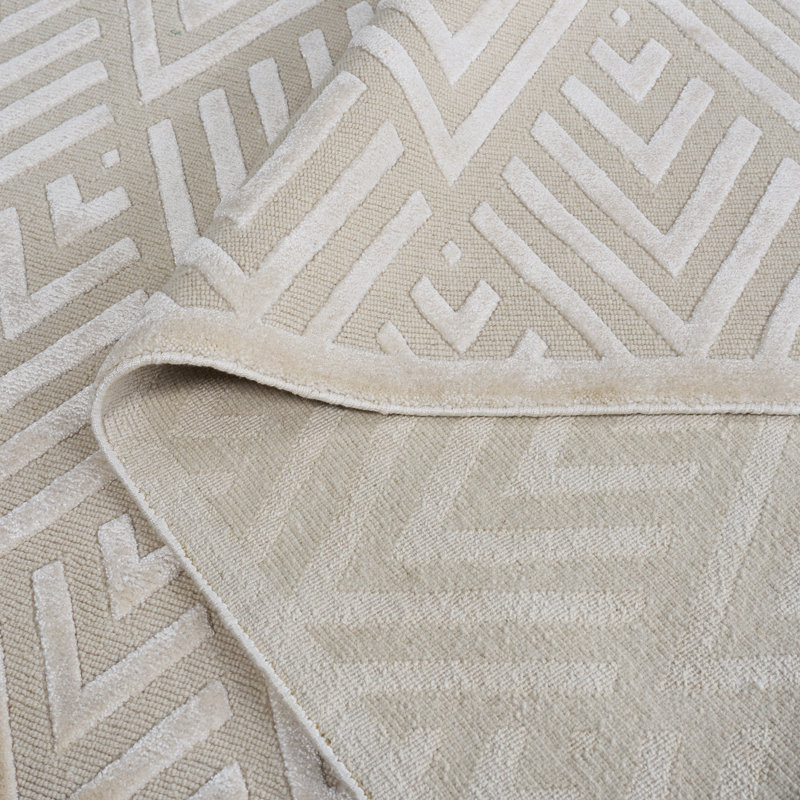 Ralph Lauren Jazz Age Viscose, Wool, Cotton Chevron / Zig Zag Rug, Rectangle 6' x 9'