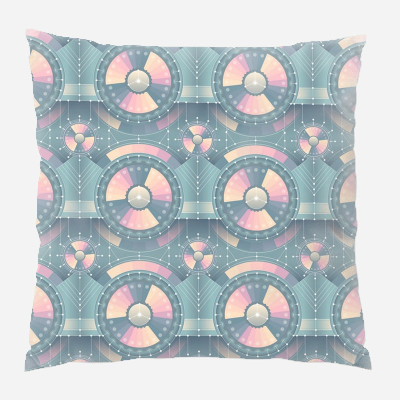 Coussin décoratif à motif transparent, Intérieur
