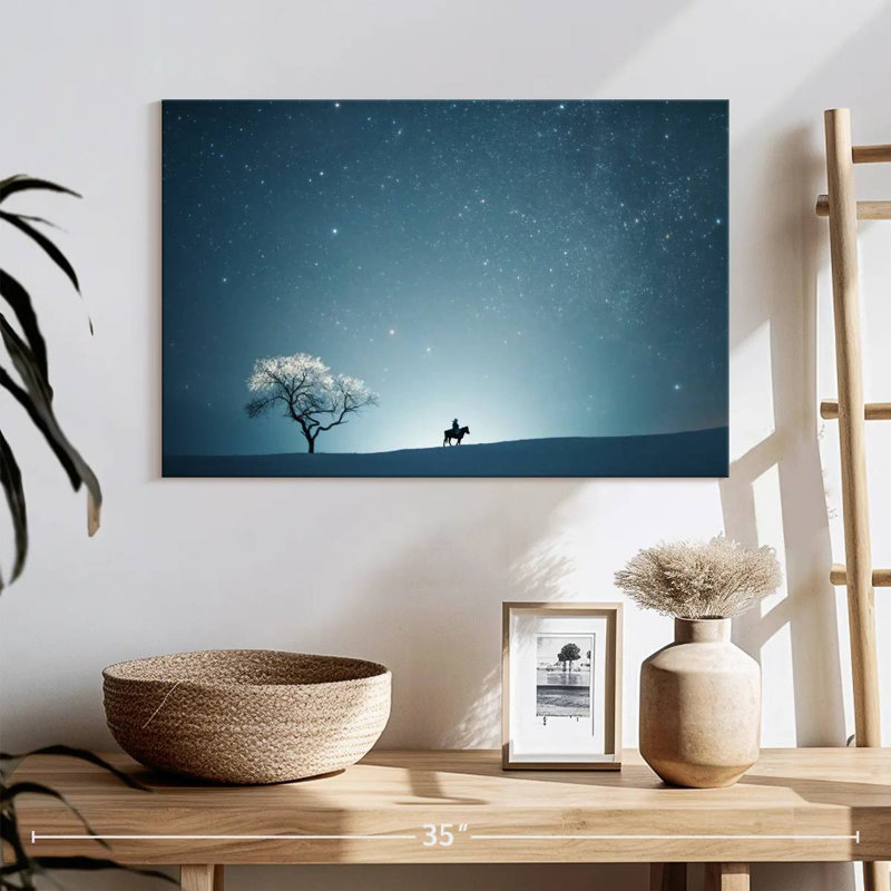 Une nuit étoilée II, H 16 po x l 24 po