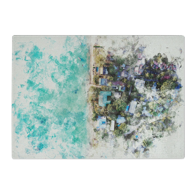 View Above Mauritius Chopping Board, 20cm W x 28.5cm L