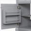 Meuble-lavabo de salle de bain avec lavabo, 2 tiroirs basculants, charnières de porte à fermeture en douceur