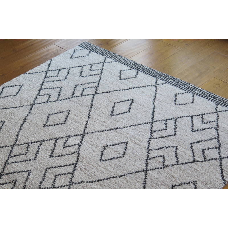 Sewell Geometric Shag Area Rug, Rectangle 120 x 170cm
