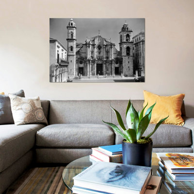 Reproduction de photo sur toile tendue, "pendant années 1930-1940s columbus cathedral fabriquée 1777 havane cuba"