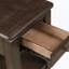 Table de chevet traditionnelle en acajou avec rangement