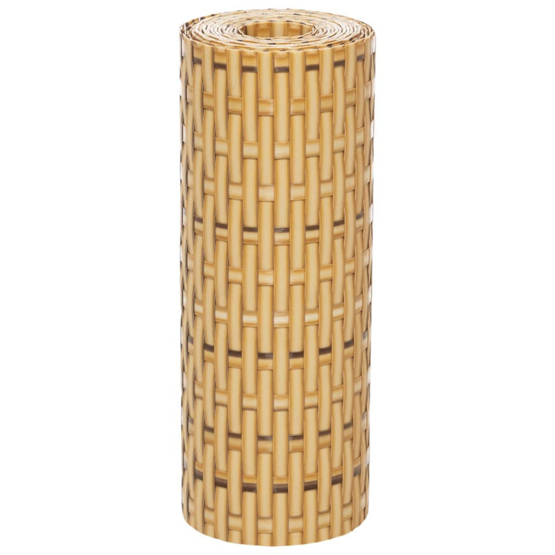 Cayse Polyethylene Balcony Privacy Screen, Light brown
