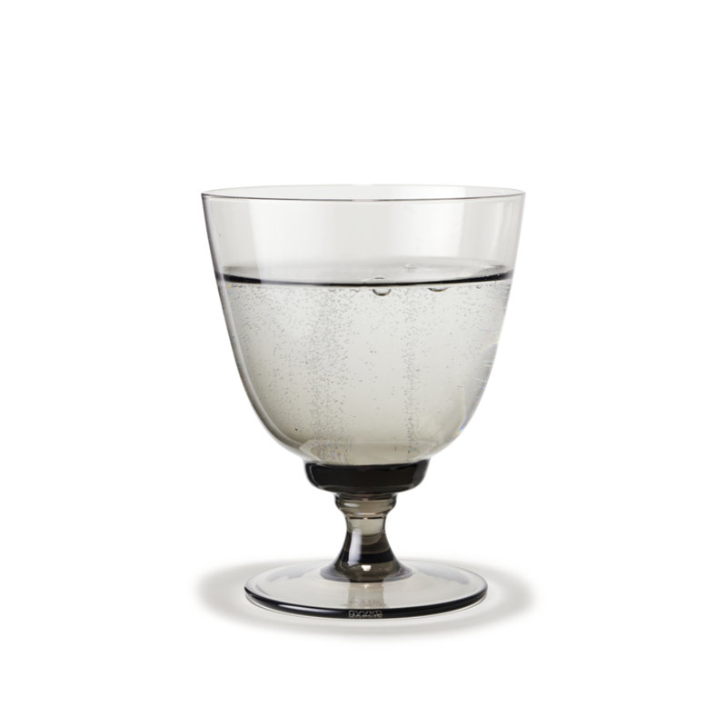 Verre coulant sur pied, Gris