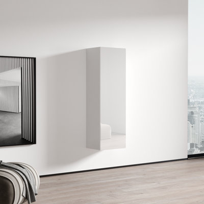 Balroop 15.75" Floating Bookcase with High Gloss Finish