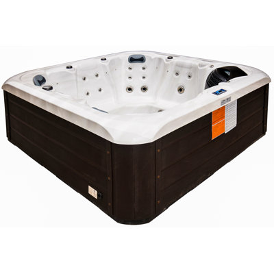 Luxuria Spas 240 Volt Acrylic Square Standard (Hardwired) Hot Tub