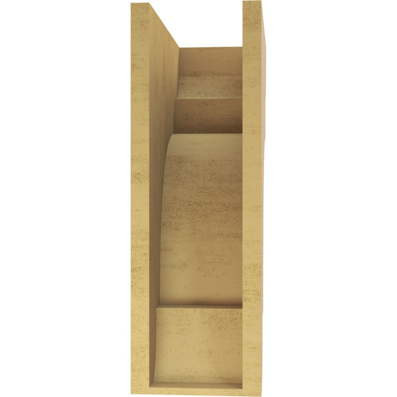 New Brighton cèdre brut grain de bois TimberThane Corbel, apprêté brun clair, H 21 po x l 7 po x P 14 po