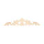 Applique en bois d'acanthe non fini 3-7 / 8 po x 18-1 / 4 po x 1/2 po-75104980