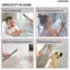 Thermostatic LED Rainfall Shower System, Ceiling Mounted Waterfall Showerhead with Handheld Spray-82331476