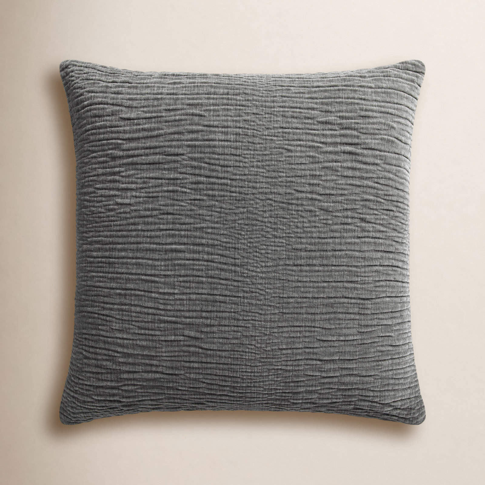 Edan Throw Pillow, Down, Gray, 22"H x 22"W