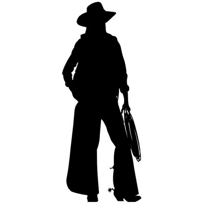Sp12462 Cowboy Silhouette