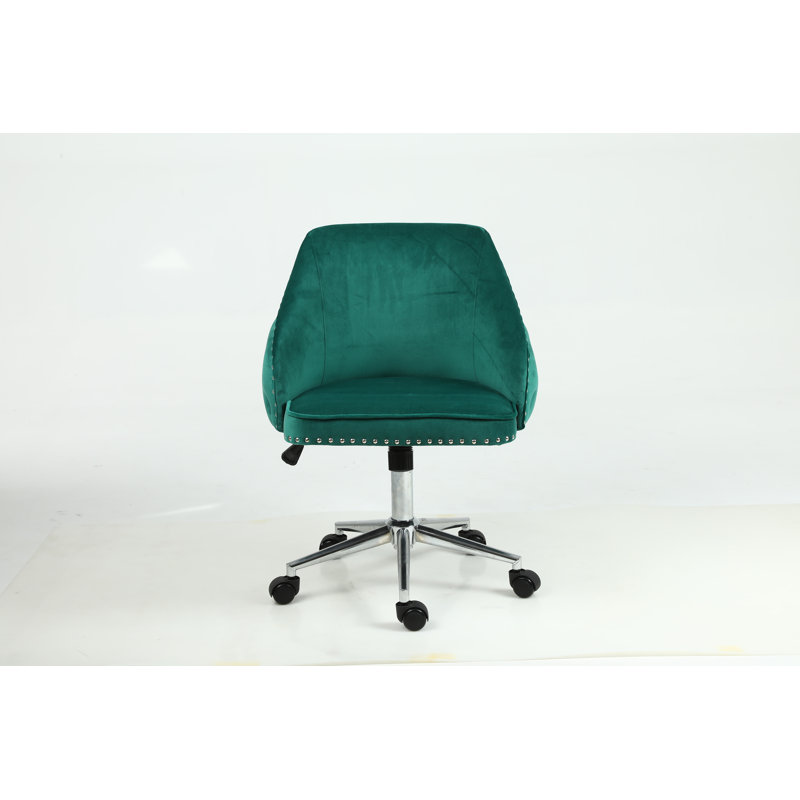Velvet Task Chair, Green