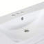Meuble-lavabo sur pied simple 36 po avec plateau en bois massif Gafnit