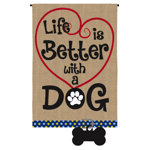 Tamberlyn Double Sided 18'' H x 12.5'' W Polyester Animal Garden Flag