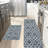 Moroccan Grid Texture, Kitchen Mats Set Of 2