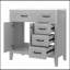 Meuble-lavabo de 36 pouces avec lavabo, structure solide et panneau de fibres à densité moyenne-86038292